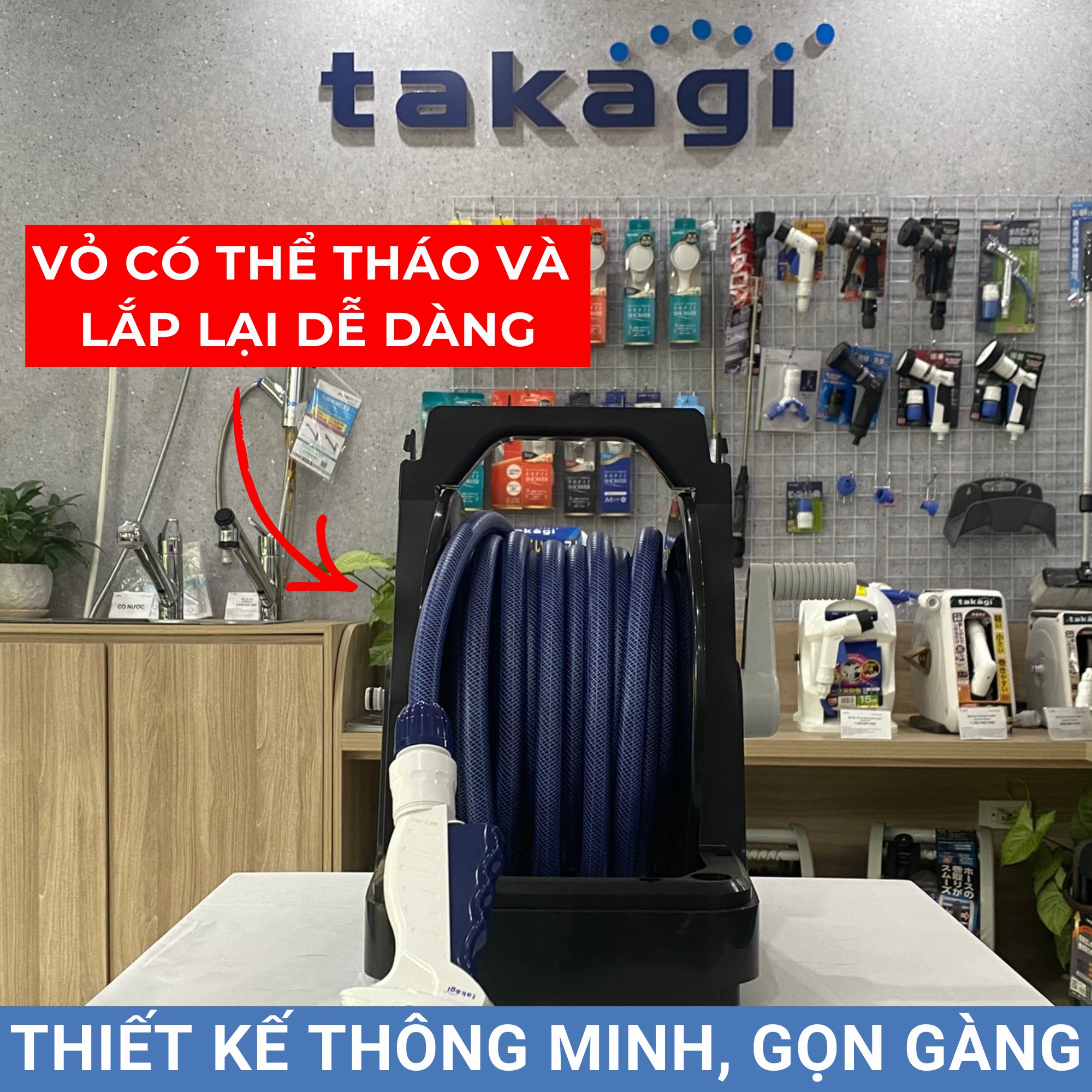 Bộ vòi tưới cây 30m Boxy Twister Takagi RC330TNB